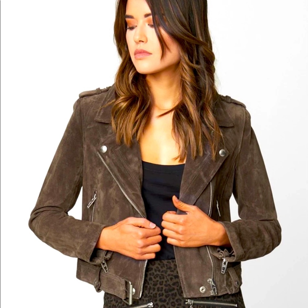 COPY - Blank NYC suede moto jacket